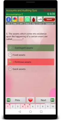 Accounts and Auditing Quiz android App screenshot 3